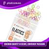 1000 Orthodontic Elastic Bands for Braces (Light 3.5 Oz, 3/16" Rabbit) - Intraoral Latex Dental Rubber Bands for Teeth Alignment and Gap Closure, Assorted Colors (10 Bags of 100) view 2