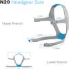 AUARIWN N20 Headgear for AirFit N20/AirTouch N20 with Magnetic Headgear Clip, CPAP Replacement Headgear Strap, Adjustable Home Ventilator Mask Headband, Compatible with AirFit Mask N20 (1-Pack) view 2