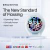 Brushmo Black Floss (BBFloss) - Expanding Floss, Gum-Friendly Soothing Mint Dental Floss, Natural Vegan Wax to Remove Plaque from Teeth, Dentist Designed PTFE & PFAS Free Oral Care, 5 Spools, 275 yd view 2