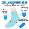 Reusable Cold Therapy Socks, Ice Pack for Feet Heels Injuries Swelling, Hot and Cold Therapy Socks for Plantar Fasciitis Neuropathy Chemotherapy Pain Relief for Foot Ankle (Green) view 4