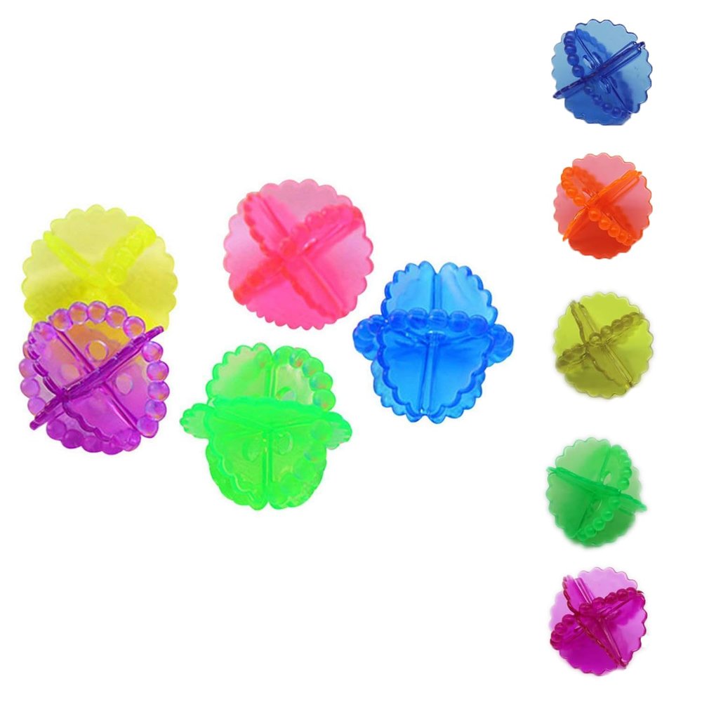 10 Pcs Dryer Balls Reusable Dryer Balls for Dryer Anti-Static Soft Silicone Laundry Balls (Multi)
