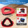 4 Pack Spin Mop Heads Replacement Compatible with EasyWring 1-Tank System,Scrubber Mop Head Brush,Hard Bristle Cleaning Brush for Kitchen Bathroom Tile(Not for 2-Tank) view 2