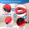 4 Pack Spin Mop Heads Replacement Compatible with EasyWring 1-Tank System,Scrubber Mop Head Brush,Hard Bristle Cleaning Brush for Kitchen Bathroom Tile(Not for 2-Tank) view 4