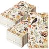 100Pcs Vintage Animal Paper Guest Napkins Rabbit Mushroom Butterfly Bathroom Napkins Retro Disposable Hand Towel Napkin for Home Holiday Party Supplies view 1