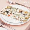 100Pcs Vintage Animal Paper Guest Napkins Rabbit Mushroom Butterfly Bathroom Napkins Retro Disposable Hand Towel Napkin for Home Holiday Party Supplies view 4