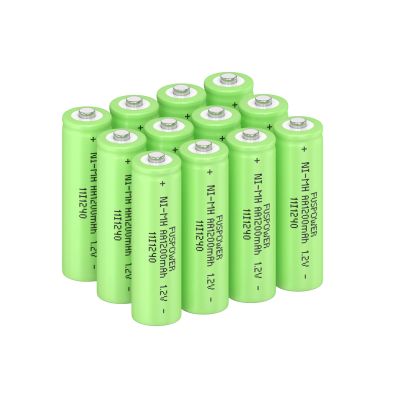 Fuspower Ni-MH AA Rechargeable Batteries AA 1.2V 1200mAh Nimh Rechargeable Batteries for Solar Lights, Recharge up to 1000 Times (12 Count (Pack of 1))