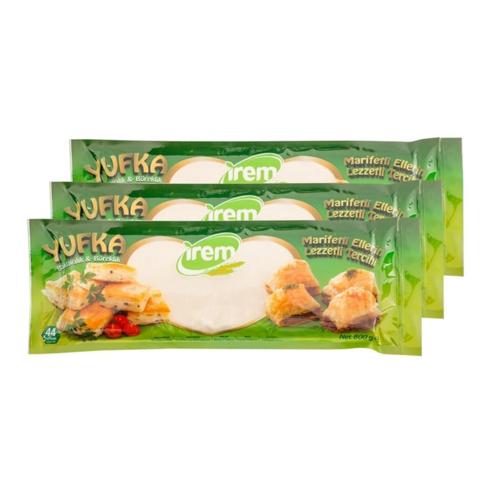 Irenm Laviva Pastry Leaves phyllo dough pastry 800 gr x 3 Packs