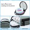 Neck CoolingTube with Insulated Bag, Reusable Ice Coolers Wearable Cooling Products, Neck Ice Coolers for HotWeather (Blue) view 3