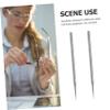 Anneome Stainless Steel Crochet Hook Eyeglass Repair Hook Needle Glasses Repairing Supply Half-Frame Glasses Tool view 3