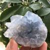 MESKEL Minerals Stones Natural Blue Celestite-Crystal Cluster-Mineral Copy for Decoration Crystal Stones Decoration (Size : 60-80g) view 2