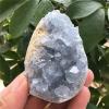 MESKEL Minerals Stones Natural Blue Celestite-Crystal Cluster-Mineral Copy for Decoration Crystal Stones Decoration (Size : 60-80g) view 3