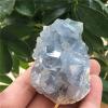 MESKEL Minerals Stones Natural Blue Celestite-Crystal Cluster-Mineral Copy for Decoration Crystal Stones Decoration (Size : 60-80g) view 4