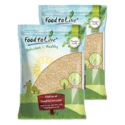 Food to Live Steel Cut Oats, 20 Pounds - 100% Whole Grain Irish Oats, Quick and Easy Cooking Oatmeal, Hearty and Nutritious Cereal, High in Fiber and Protein, Raw, Unprocessed, Vegan, Kosher, Bulk