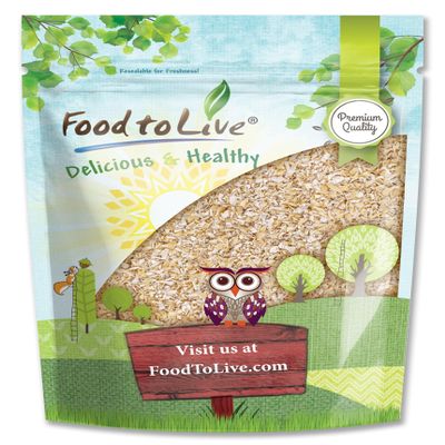 Food to Live Oat Bran, 4 Pounds A Nutritional Powerhouse High Fiber Hot Cereal, Milled from High Protein Oats. Raw, Unprocessed, Vegan, Kosher, Bulk. Good for Dukan Diet