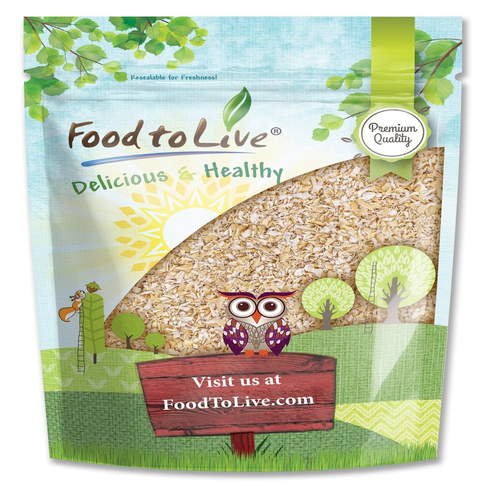 Food to Live Oat Bran, 4 Pounds  A Nutritional Powerhouse High Fiber Hot Cereal, Milled from High Protein Oats. Raw, Unprocessed, Vegan, Kosher, Bulk. Good for Dukan Diet