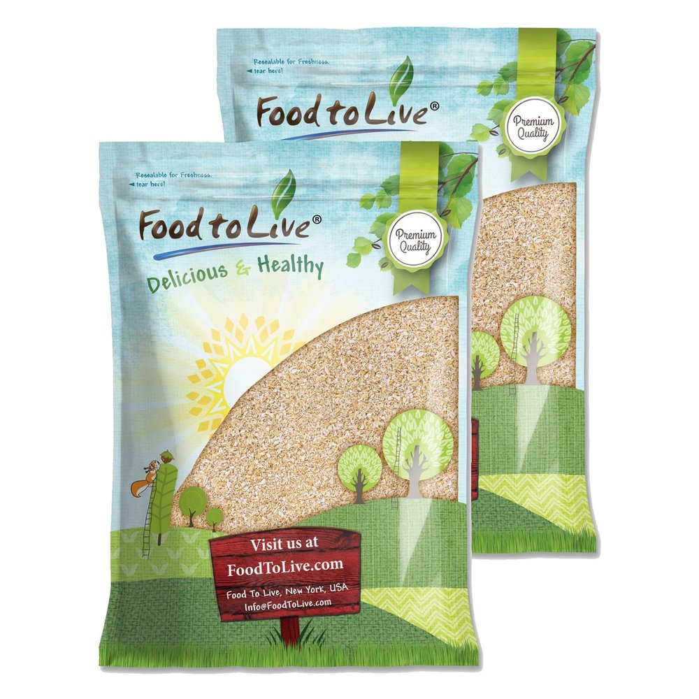 Food to Live Oat Bran, 16 Pounds  A Nutritional Powerhouse High Fiber Hot Cereal, Milled from High Protein Oats. Raw, Unprocessed, Vegan, Kosher, Bulk. Good for Dukan Diet