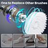 Cordless Handheld Rechargeable Electric Rotary Scrubber with 3 Replaceable Brush Heads, Suitable for Cleaning Tableware/Bathroom/Floor/Sink/Window view 3