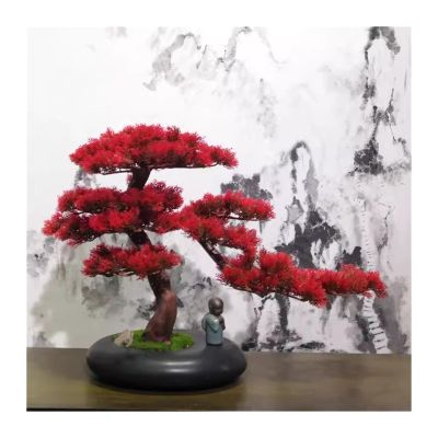 WAOCEO Fake Bonsai Tree Large Simulated Pine Bonsai Decoration Pine Bonsai Living Room Indoor Artificial Bonsai Decoration Artificial Bonsai Tree (Color : B)