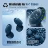 Ear Plugs for Sleeping Noise Reduction, Beinkap Reusable Earplugs Hearing Protection for Focus, Study, Work  6 Pair Eartips in S/M/L  Flexible Silicone Soft  35dB Noise Cancelling - Blue view 4