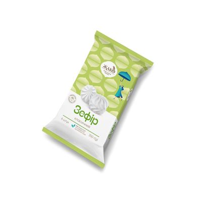 Seweryn Jako Zefir Classic Marshmallow 12.3 OZ / 350 gr Product of Ukraine (2 Pack), White