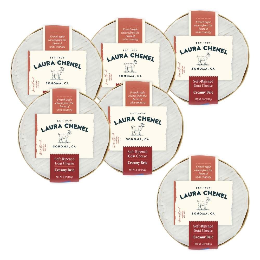 Laura Chenel Goat Brie Mini Wheel, 5 OZ, 6 Pack