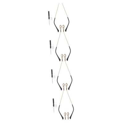 SOLUSTRE 4pairs Replacement Eyeglass Arms for Glasses Sunglasses Metal Temple Tips Easy Install Nonslip Design Glasses Leg Replacement
