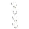 SOLUSTRE 4pairs Replacement Eyeglass Arms for Glasses Sunglasses Metal Temple Tips Easy Install Nonslip Design Glasses Leg Replacement view 1