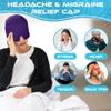 360 Migraine Relief Headache Cap, Cooling Ice Pack for Women and Men Hot & Cold Therapy Migraine Relief Hat - Fever, Stress Relief, Dark Circle view 3