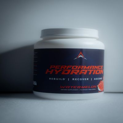 Performance Hydration - Watermelon - 30 Servings - Electrolyte Powder - Natural Flavor - No Artificial Coloring - No Unnecessary Vitamins
