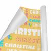 Personalized Birthday Gift Wrapping Paper - Custom Photo Name Text Wrapping Paper, Customized Gift Wrap for Adults Kids Boys Girls Friend Anniversary Birthday Valentine's Day, Made in USA (58"x 23") view 2