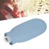 550ml Hot Water Bag Hot Water Bottle Silicone Water Bottle with Cover Knitted Silicone Plush Cute Cartoon Explosion Proof Leakproof for Family Life (Blue) view 4