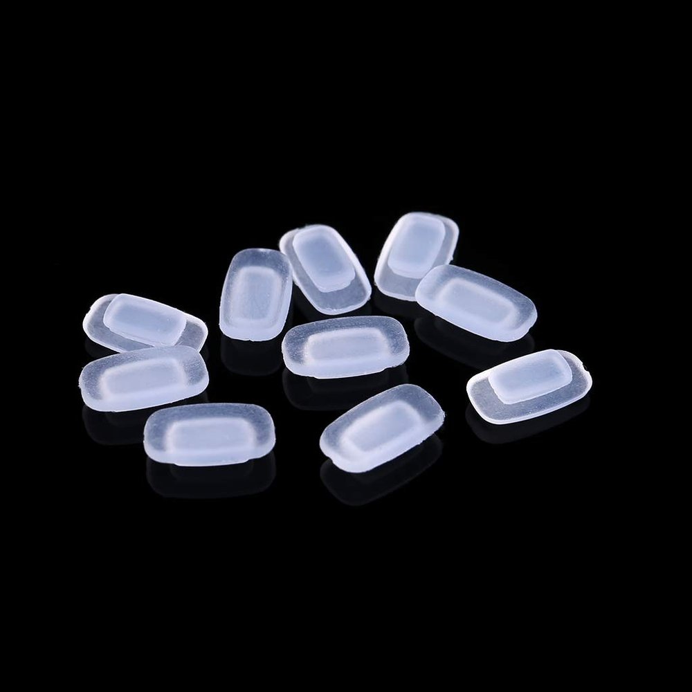 5pairs Unisex Soft Silicone Nose Pad Adhesive Silicone Nose Pad Insert-in Eyeglass Anti-Slip Nose Pad for Sunglasses Soft Silicone Nose Pad