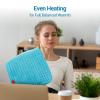Comfytemp Heating Pad for Back & Period, FSA Eligible Electric Large Heat Pad, 2H Auto Off, Birthday Gifts for Women Mom Dad, HSA Moist Neck Shoulder Legs Knee Heated Pad Washable, 12"x24", Sky Blue view 3