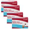 LEADER Antibacterial Flexible Fabric Adhesive Bandages, First Aid Antiseptic, Triple Pad Technology, First Aid and Wound Care, Compare to Band-Aid, All One Size 3/4" x 3", 100 ct - 4 Pack view 1