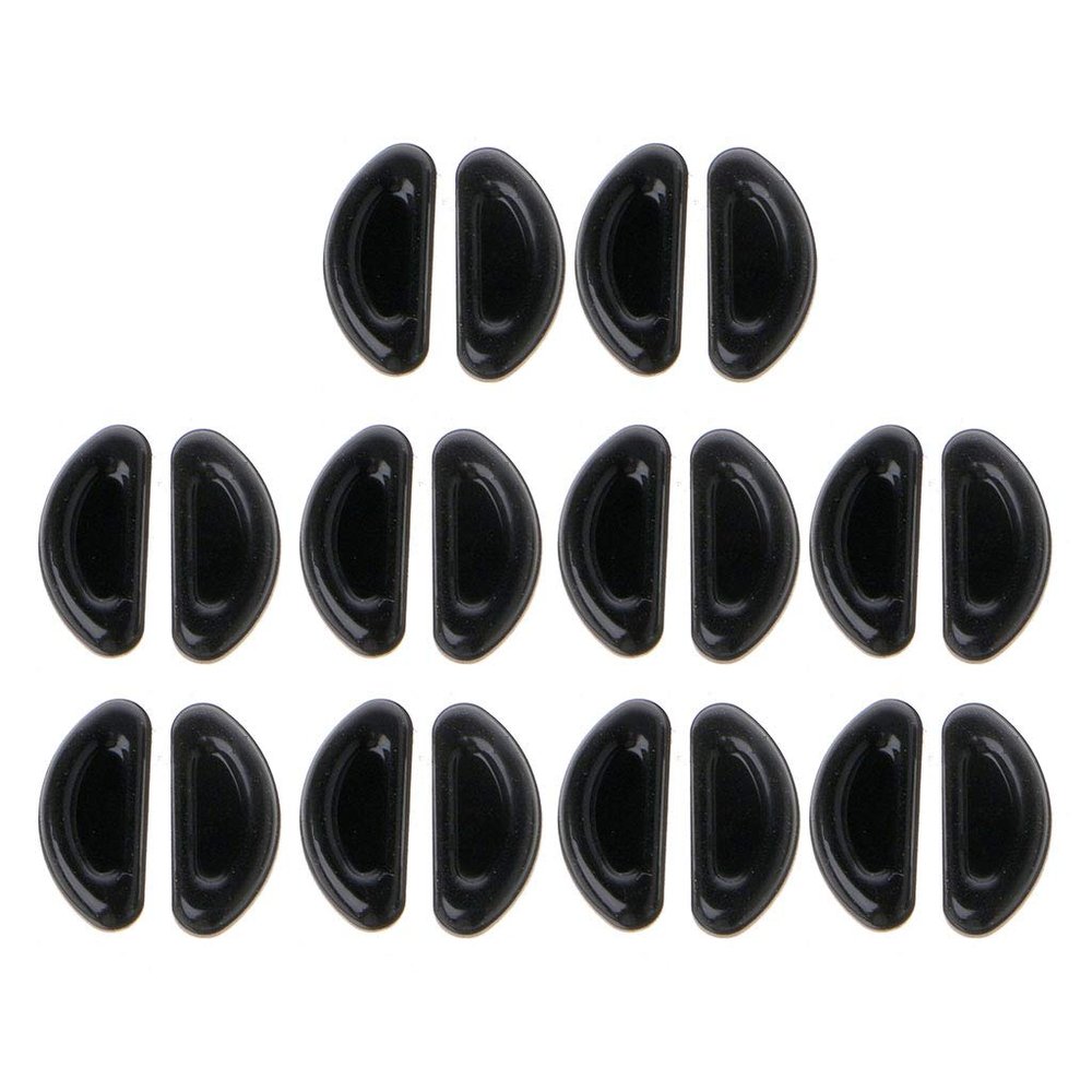 10 Pairs Adhesive Eye Glasses Nose Pads D Stick On Anti-Slip Soft Silicone Adhesive Nose Pads Glasses Nose Pad Kit Glasses Nose Pads Silicone Slip Over
