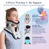 ALPHAY Cervical Traction Device, Neck Stretcher for Cervical Pain Relief, Air Pump Neck Brace with 3 Power Traction and 8 Airbag Support, Neck Decompression and Neck Tension Relief view 2