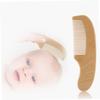 Beatifufu 3pcs Wooden Hair Brush Comb Set for Newborns Natural Wool Brush Set Comb for Cap Care view 4