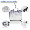Eucalyptus Plant Adult Bib for Adults Men, Women, Washable & Adjustable Terry Cloth Bib with Crumb Catcher Reusable Waterproof Clothing Clothes Protector Apron Gradient Purple Botanical Leaves view 4