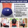AiricePac Ice Pack for Back Pain Relief, Reusable Gel Lower Back Wrap, Cold Compress Therapy for Waist Lumbar Injuries, Sciatic Nerve, Herniated or Degenerative Disc, Coccyx, Tailbone Pain Blue view 2