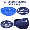 AiricePac Ice Pack for Back Pain Relief, Reusable Gel Lower Back Wrap, Cold Compress Therapy for Waist Lumbar Injuries, Sciatic Nerve, Herniated or Degenerative Disc, Coccyx, Tailbone Pain Blue view 3