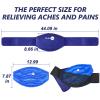 AiricePac Ice Pack for Back Pain Relief, Reusable Gel Lower Back Wrap, Cold Compress Therapy for Waist Lumbar Injuries, Sciatic Nerve, Herniated or Degenerative Disc, Coccyx, Tailbone Pain Blue view 4