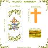 Gueevin 150 Set Religious Cellophane Treat Bags Bulk Goodie Candy Cookie Cello Bags with Twist Ties Gift Cards Party Favors for Party Supplies view 2