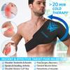 Shoulder Ice Pack Rotator Cuff Cold Therapy Flexible Reusable Gel Ice Cold Pack Compression Wrap for Injuries Pain Relief & Tendonitis, Recovery After Shoulder Surgery, Swelling(Black) view 2