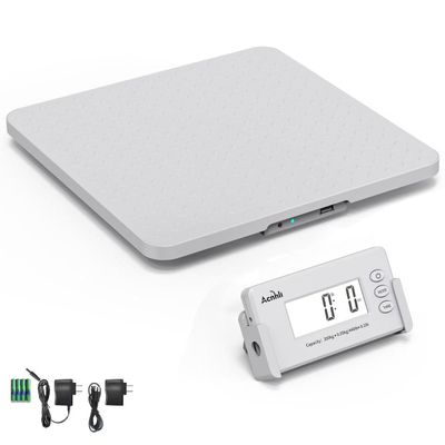 Medical Grade Floor Scale,Ultra Thin Portable Medical Scales for Body Weight,440lbs Heavy Duty Limit for Home, Office,Hospital&Physician Use,with an Easy to Read LCD Display,White