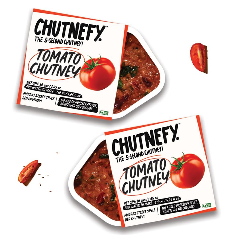 Chutnefy - Tomato Chutney | Delicious & Ready-to-Eat | 5-Second Instant Chutney | No Preservatives or Additives