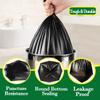 Hommaly 2.6 Gallon 200 pcs Small Black Trash Bags, Strong 2.5 Gallon Garbage Bags, Bathroom Trash Can Bin Liners, Mini Plastic Bags for Office, Waste Basket Liner, Fit 6-10 Liters, 2-2.6 Gal-Black view 3