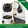 Hommaly 2.6 Gallon 200 pcs Small Black Trash Bags, Strong 2.5 Gallon Garbage Bags, Bathroom Trash Can Bin Liners, Mini Plastic Bags for Office, Waste Basket Liner, Fit 6-10 Liters, 2-2.6 Gal-Black view 4