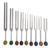 KASHSURG Solfeggio Tuning Fork Set - 9 Tuning Forks Perfect for DNA Healing w Chakra Color Rubber Balls and Wood Hammer Mallet, Sound Therapy,(174 Hz, 285 Hz, 396 Hz, 417 Hz, 528 Hz, 639 Hz etc) set 9 view 1