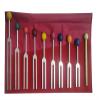 KASHSURG Solfeggio Tuning Fork Set - 9 Tuning Forks Perfect for DNA Healing w Chakra Color Rubber Balls and Wood Hammer Mallet, Sound Therapy,(174 Hz, 285 Hz, 396 Hz, 417 Hz, 528 Hz, 639 Hz etc) set 9 view 2