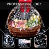 Voikinfo Large Gift Wrap Cello Bags 12Pcs 20X30 Silver Star Clear Cellophane Bags Basket Wrapping Treat Bags Party Favor Packaging with Gold Twist Tie view 2